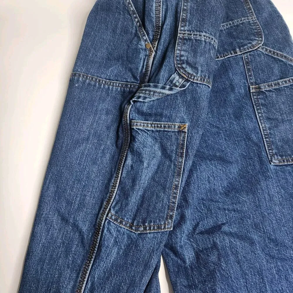 Carhartt Loose Fit Double Front Utility Logger Denim‎ Jeans Men's Size 42 x 32